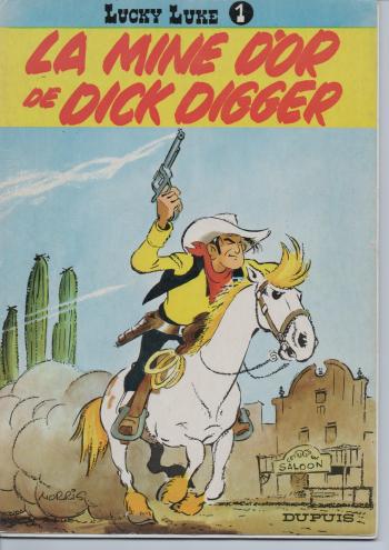 Couverture de l'album Lucky Luke (Dupuis) - 1. La Mine d'or de Dick Digger