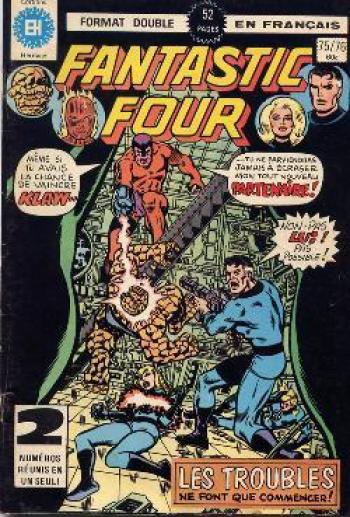 Couverture de l'album Fantastic Four (Héritage) - 75. 75/76 - Double pagaille ! / Demain ... C'est la 3e guerre mondiale !