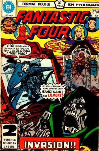 Couverture de l'album Fantastic Four (Héritage) - 87. 87/88 - Invasion ! / Fils du Docteur Doom !