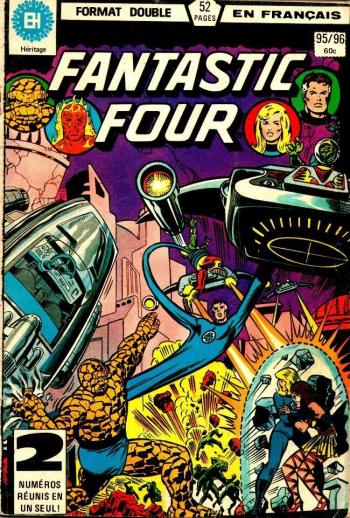 Couverture de l'album Fantastic Four (Héritage) - 95. 95/96 - Quand meurent les mondes / La mort de Fantastic Four !