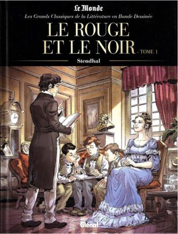 Couverture de l'album Les Grands Classiques de la littérature en BD (2022) - 38. Le rouge et le noir