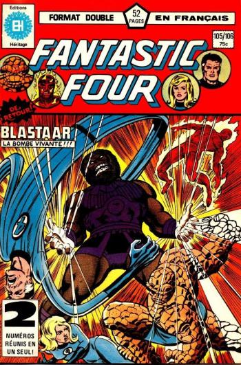 Couverture de l'album Fantastic Four (Héritage) - 105. 105/106 - Blastaar ! / Où ily a des Dieux !