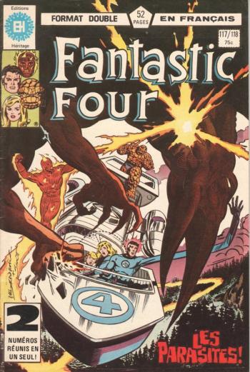 Couverture de l'album Fantastic Four (Héritage) - 117. 117/118 - Les Parasites du cerveau ! / Ego-Source