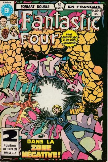 Couverture de l'album Fantastic Four (Héritage) - 143. 143/144 - Dans la zone Négative / Ville spatiale