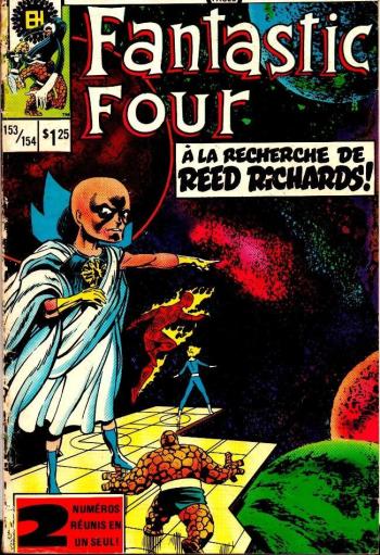 Couverture de l'album Fantastic Four (Héritage) - 153. 153/154 - On cherche Reed Richards / Le procès de Reed Richards