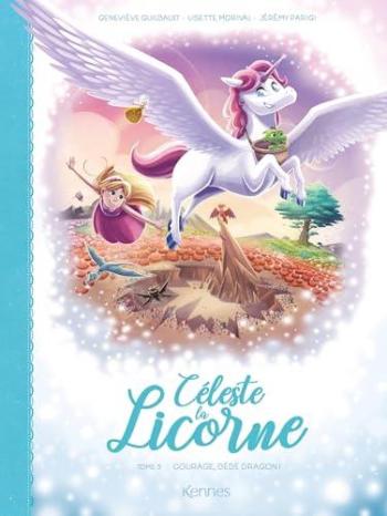 Couverture de l'album Céleste la licorne - 5. Courage bébé dragon !