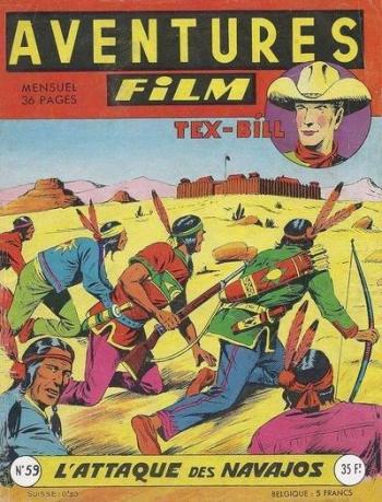 Couverture de l'album Aventures Film - 59. L'attaque des Navajos