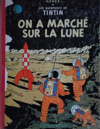 Couverture de l'album Les Aventures de Tintin - 17. On a marché sur la Lune