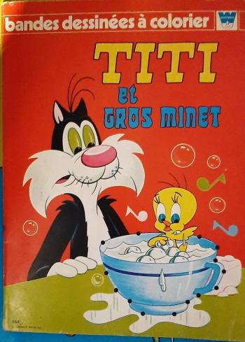 Couverture de l'album Bandes dessinées à Colorier - 854. Titi et Gros Minet