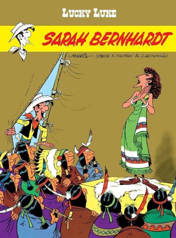 Couverture de l'album Lucky Luke (Lucky Comics / Dargaud / Le Lombard) - 19. Sarah Bernhardt