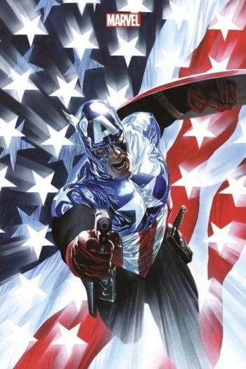 Couverture de l'album Captain America par Ed Brubaker - 2. La mort de Captain America - Variant panini