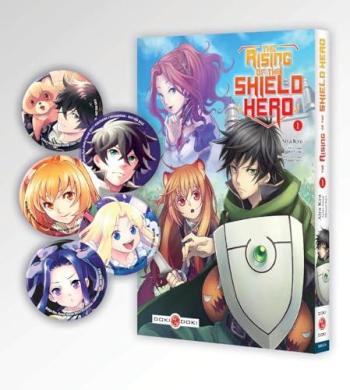 Couverture de l'album The Rising of the Shield Hero - 1. Tome 1 édition limitée + bagdes collector