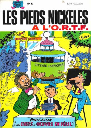 Couverture de l'album Les Pieds Nickelés (3e série - 1946-1988) - 62. Les Pieds Nickelés à l'O.R.T.F.