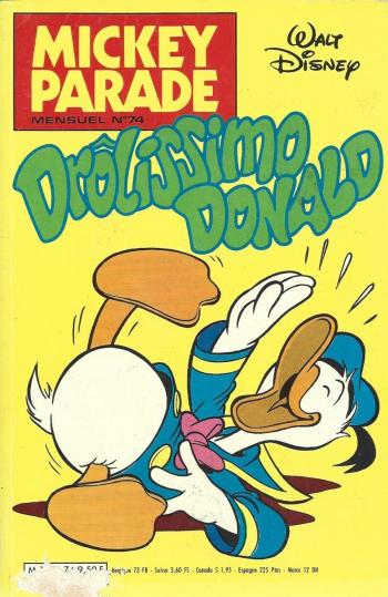 Couverture de l'album Mickey Parade - 74. Drôlissimo Donald