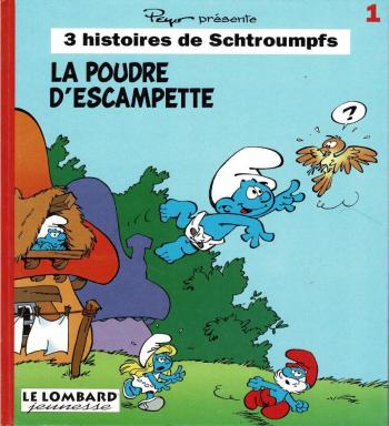 Couverture de l'album 3 histoires de Schtroumpfs - 1. La poudre d'escampette