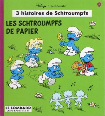 Couverture de l'album 3 histoires de Schtroumpfs - 9. Les Schtroumpfs de papier