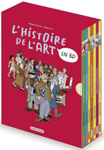 Couverture de l'album L'Histoire de l'Art en BD - COF. Tomes 1 à 5