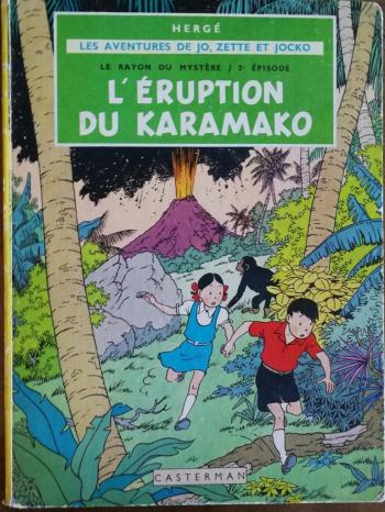 Couverture de l'album Les aventures de Jo, Zette et Jocko - 4. Le Rayon du mystère (2) - L'Éruption du Karamako