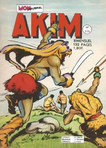 Couverture de l'album Akim (1e série) - 375. Le repaire de la mygale