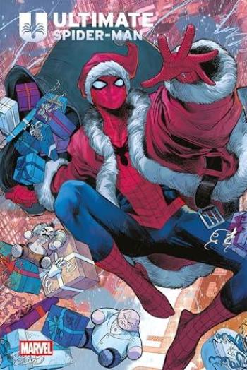 Couverture de l'album Ultimate Spider-Man (2024) - 1. Mariés, 2 enfants - Couverture Noël