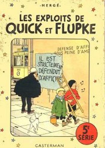 Couverture de l'album Les Exploits de Quick et Flupke - 5. Les exploits de Quick et Flupke - 5e série