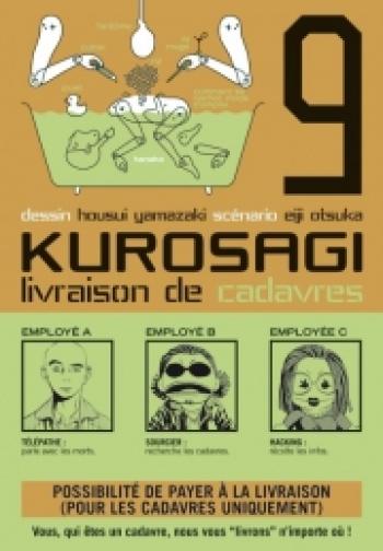 Couverture de l'album Kurosagi - Livraison de cadavres - 9. Possibilité de payer à la livraison (pour les cadavres seulement)