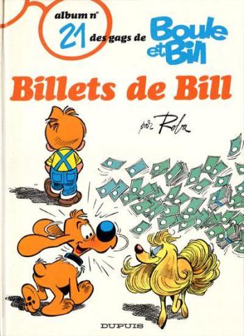 Couverture de l'album Boule & Bill - 21. Billets de Bill