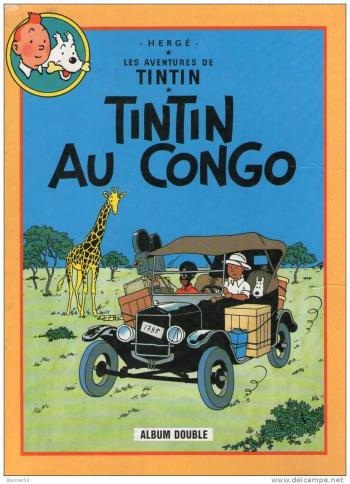 Couverture de l'album Tintin (France Loisirs - album double) - 5. Tintin au Congo / Tintin en Amérique
