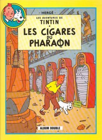 Couverture de l'album Tintin (France Loisirs - album double) - 2. Les cigares du pharaon / Le lotus bleu