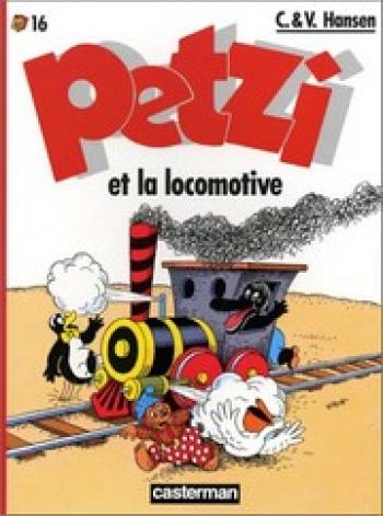 Couverture de l'album Petzi (Deuxième série) - 16. Petzi et la locomotive
