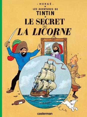 Couverture de l'album Les Aventures de Tintin (Petit format) - 11. Le Secret de la Licorne