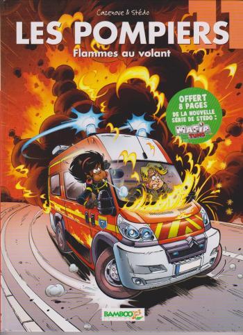 Couverture de l'album Les Pompiers - 11. Flammes au volant