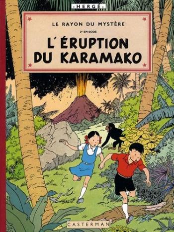 Couverture de l'album Les aventures de Jo, Zette et Jocko - 4. Le Rayon du mystère (2) - L'Éruption du Karamako