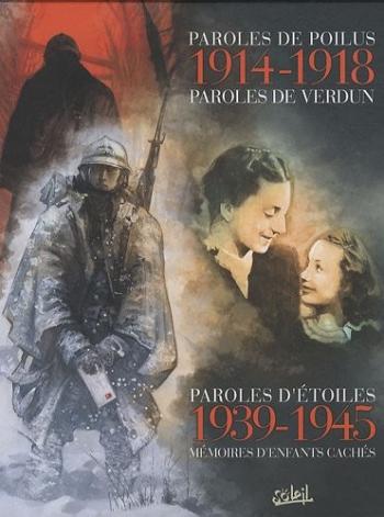 Couverture de l'album Paroles de Poilus - Paroles de Verdun - Paroles d'étoiles (Coffret) - COF. Paroles de Poilus - Paroles de Verdun - Paroles d'étoiles