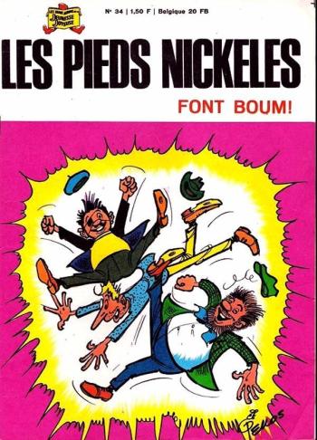Couverture de l'album Les Pieds Nickelés (3e série - 1946-1988) - 34. Les Pieds Nickelés font boum