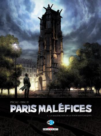 Couverture de l'album Paris Maléfices - 1. La Malédiction de la Tour Saint-Jacques