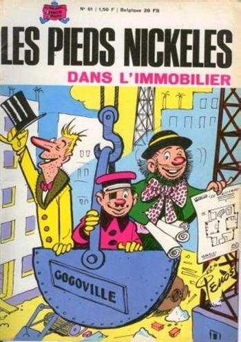 Couverture de l'album Les Pieds Nickelés (3e série - 1946-1988) - 61. Les Pieds Nickelés dans l'immobilier
