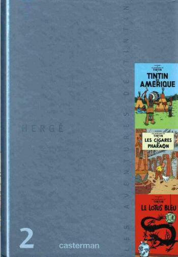 Couverture de l'album Tintin (Coffret 75e anniversaire) - 2. Volume 2 - Tomes 3 à 5
