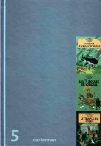 Couverture de l'album Tintin (Coffret 75e anniversaire) - 5. Volume 5 - Tomes 12 à 14