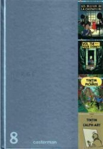 Couverture de l'album Tintin (Coffret 75e anniversaire) - 8. Volume 8 - Tomes 21 à 24