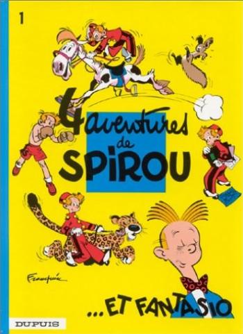 Couverture de l'album Spirou et Fantasio - 1. Spirou et Fantasio, tome 1 : 4 aventures de Spirou... et Fantasio