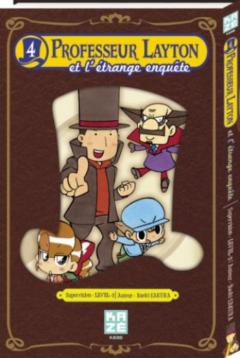 Couverture de l'album Professeur Layton et l'étrange enquête - 4. Professeur Layton - Tome 4