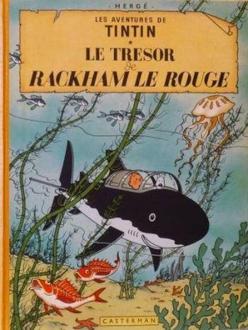 Couverture de l'album Les Aventures de Tintin - 12. Le trésor de Rackham le rouge