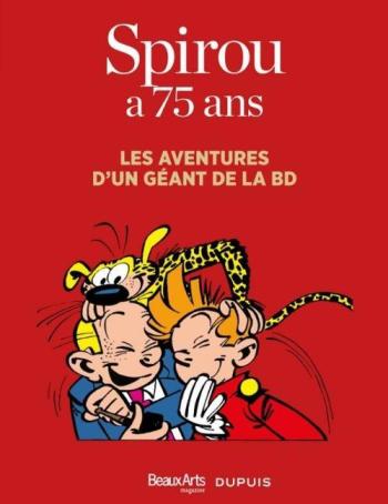 Couverture de l'album Spirou et Fantasio (Divers) - HS. Spirou a 75 ans - Les Aventures d'un géant de la BD