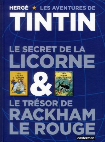 Couverture de l'album Les Aventures de Tintin - INT. Le Secret de la Licorne & Le Trésor de Rackham le Rouge