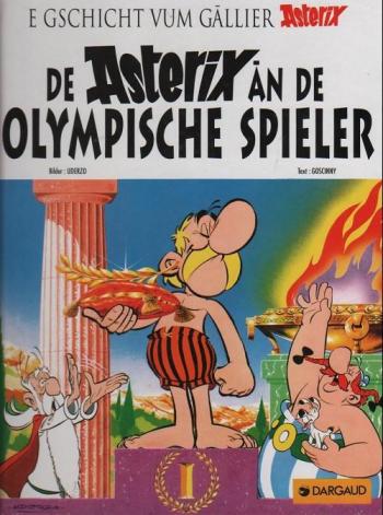 Couverture de l'album Astérix (En langues régionales) - 12. De Asterix an de olympische spieler (Astérix aux jeux Olympiques)