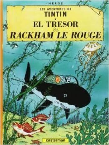 Couverture de l'album Tintin (En langues régionales et étrangères) - 12. El Trésor de Rackham le Rouge (borain)