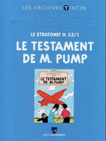 Couverture de l'album Les Archives Tintin - 27. Le Stratonef H. 22/1 - Le Testament de M. Pump