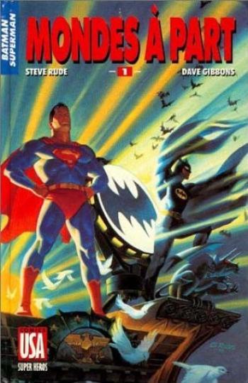 Couverture de l'album Super-héros (Comics USA) - 44. Batman/ Superman 1 : Mondes à part