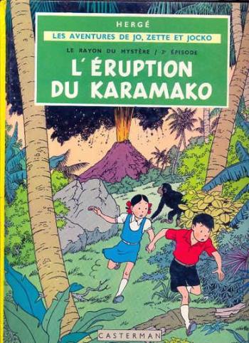 Couverture de l'album Les aventures de Jo, Zette et Jocko - 4. Le Rayon du mystère (2) - L'Éruption du Karamako